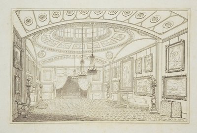 Lord De Tableys britische Galerie in der Hill Street, 1818 von English School
